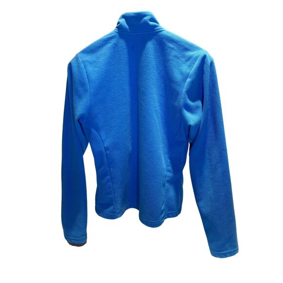 Women's Adidas Two in One Hooded Jacket Fleece Insert Black Blue, Size Small EUC - Picture 4 of 5
